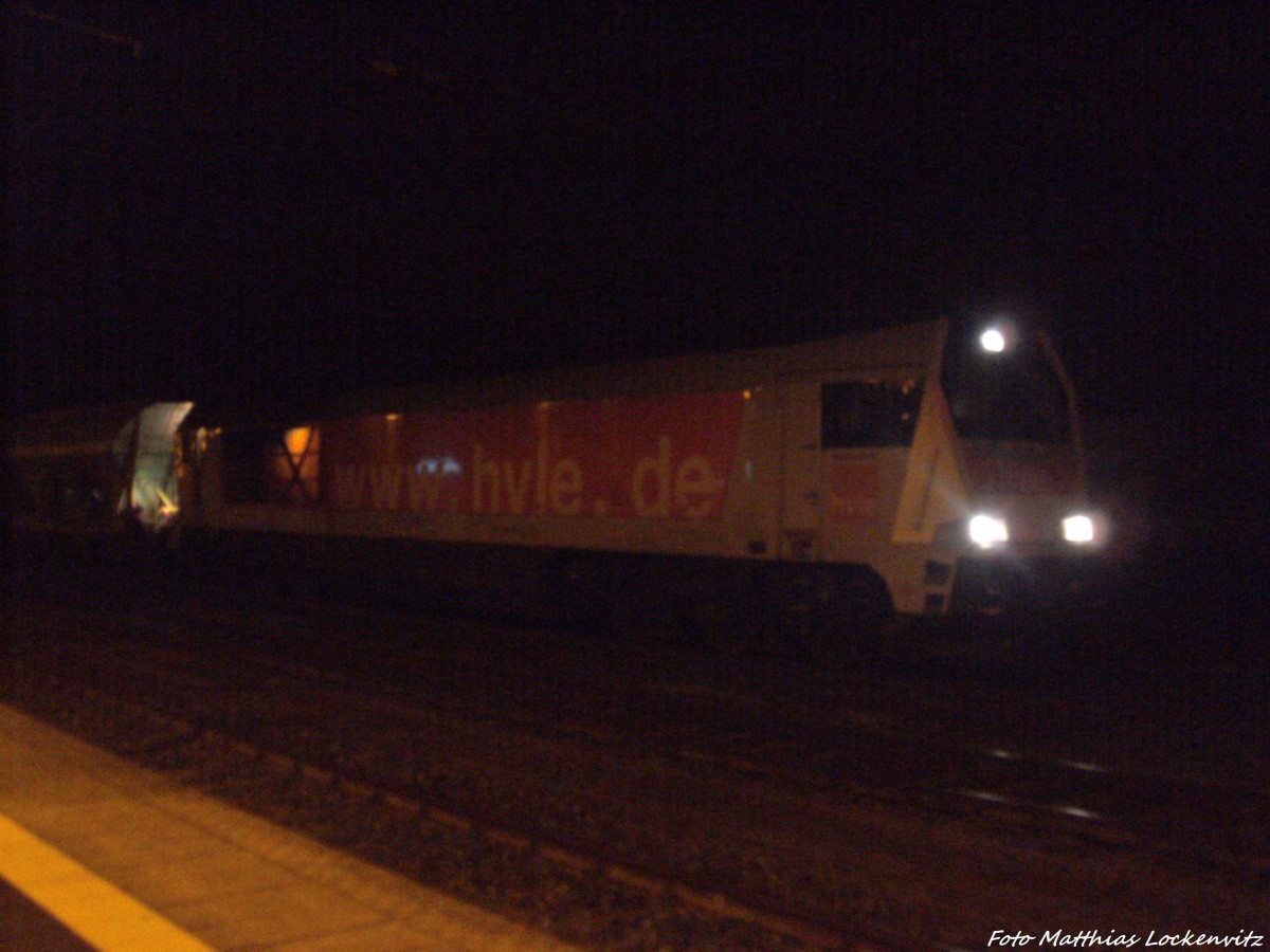 Voith Maxima 40CC / Loknr V490 der HVLE im Bahnhof Bergen auf R�gen am 18.11.13