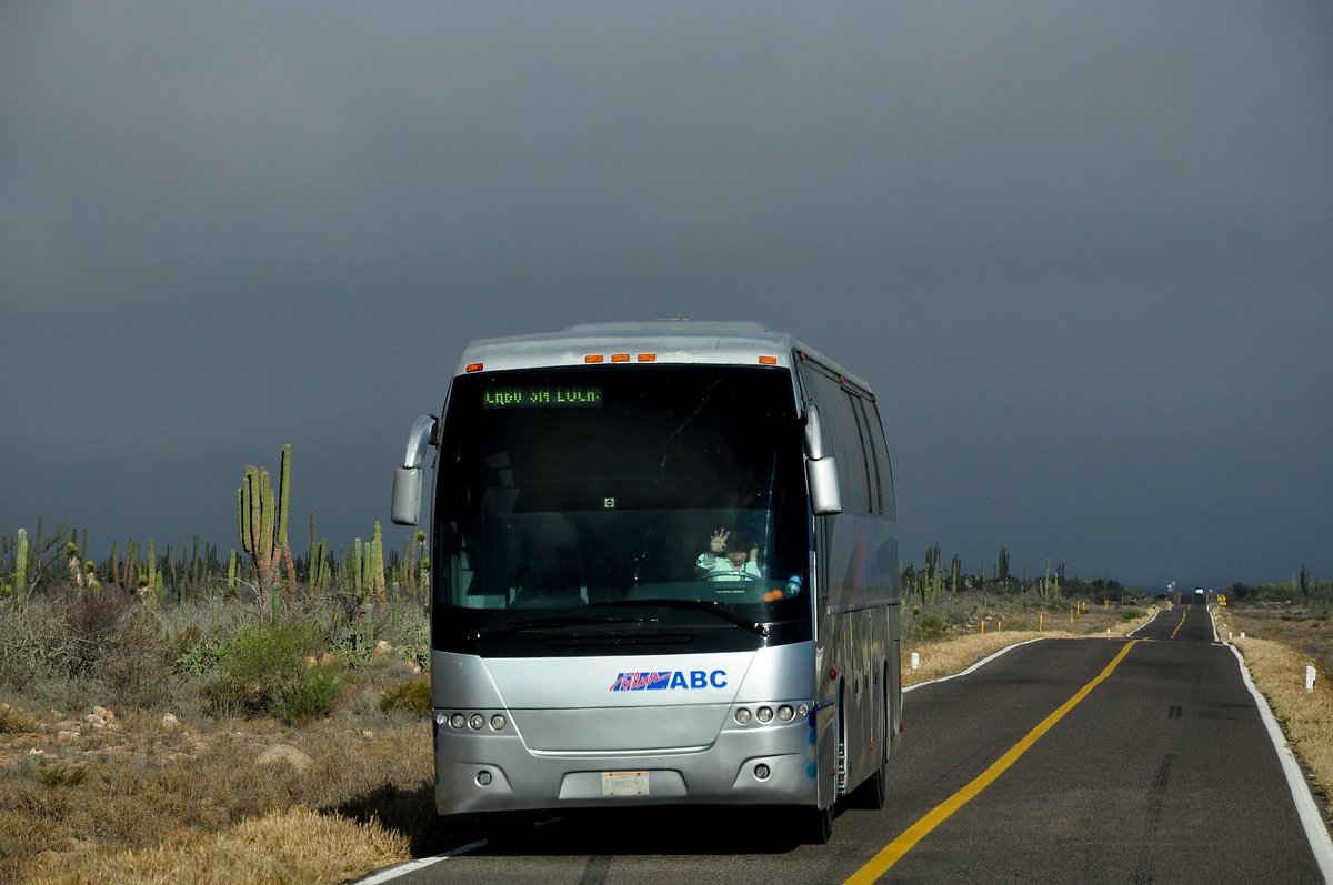 Volvo 9700 auf der Route Nr.1 in der Baja California Sur/Mexico gesehen.