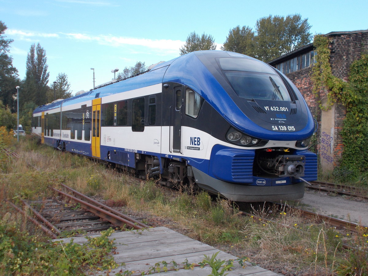 VT 632 001,von der NEB,am 23.September 2017,in Berlin Lichtenberg.