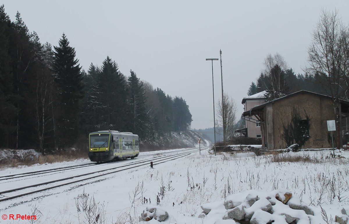 VT 650. 721 als ag84657/84655 nach Hof in Rößlau. 11.01.17