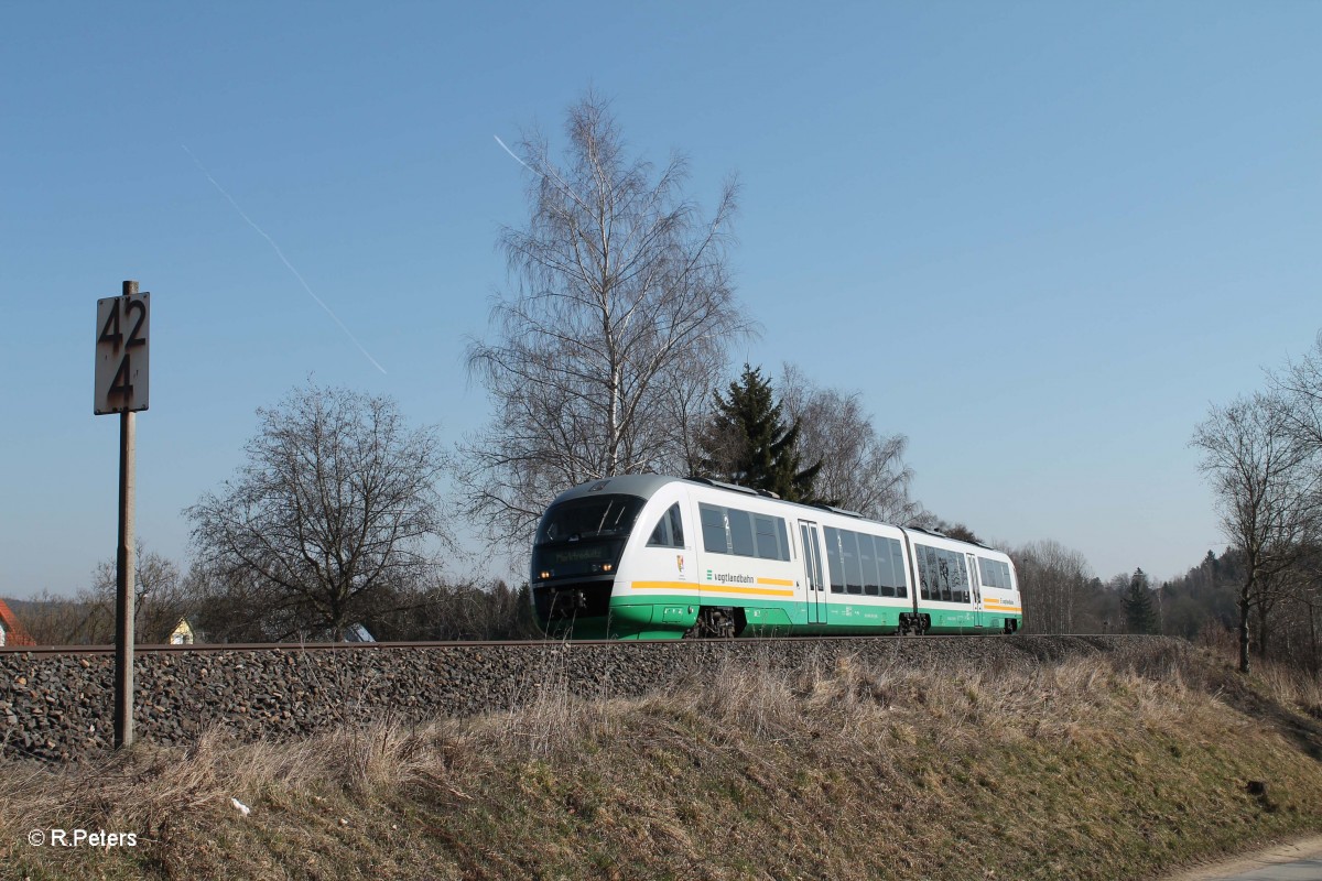 VT12 VBG74254 Schwandorf - Marktredwitz bei Pechbrunn. 11.03.14