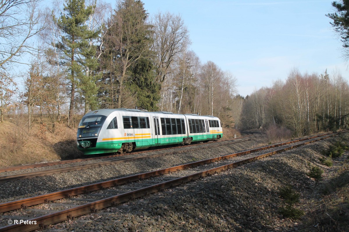 VT13 als OPB79721 Marktredwitz - Regensburg bei Schönfeld. 27.02.16