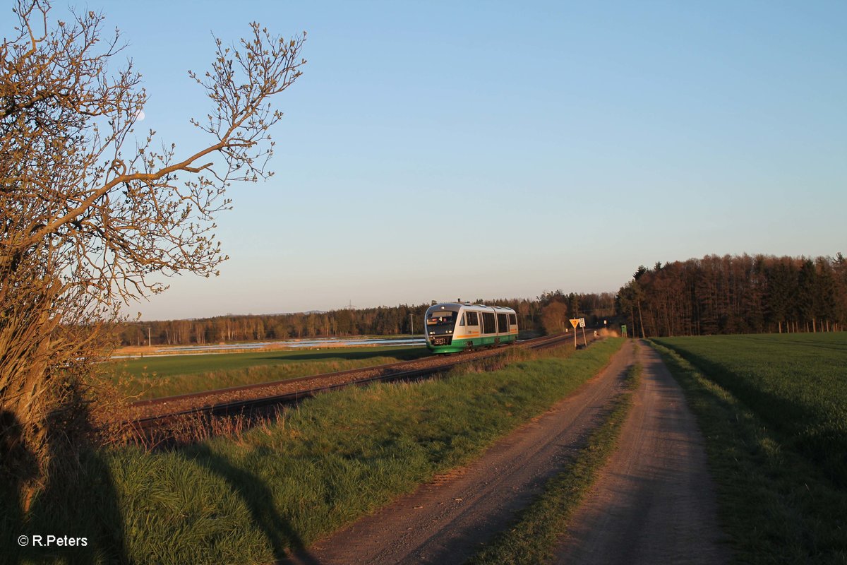 VT14 als OPB797 Regensburg - Marktredwitz. 20.04.16