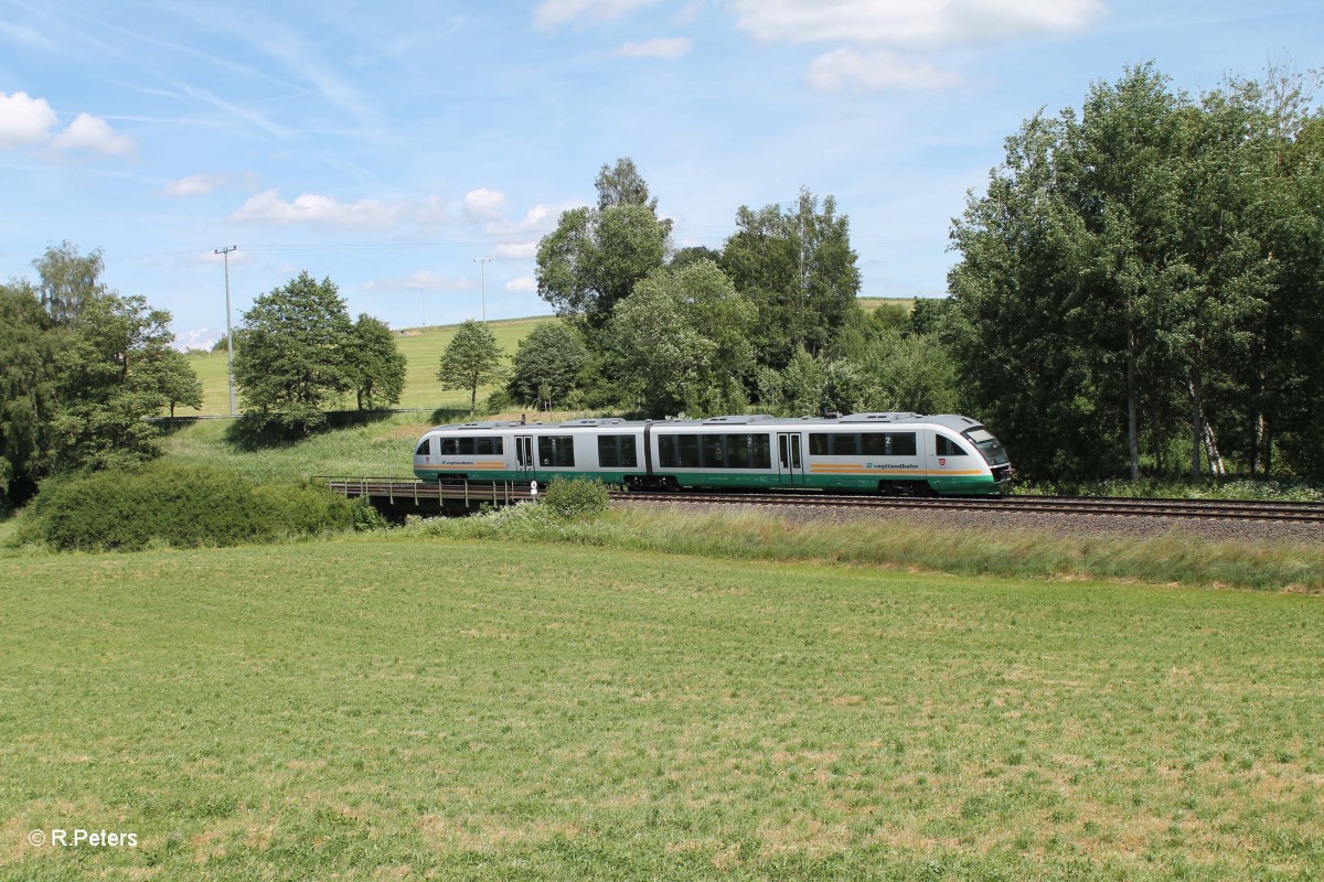 VT16  Stadt Regensburg  auf dem Weg nach Marktredwitz bei Röthenbachc im Steinwald. 19.06.14