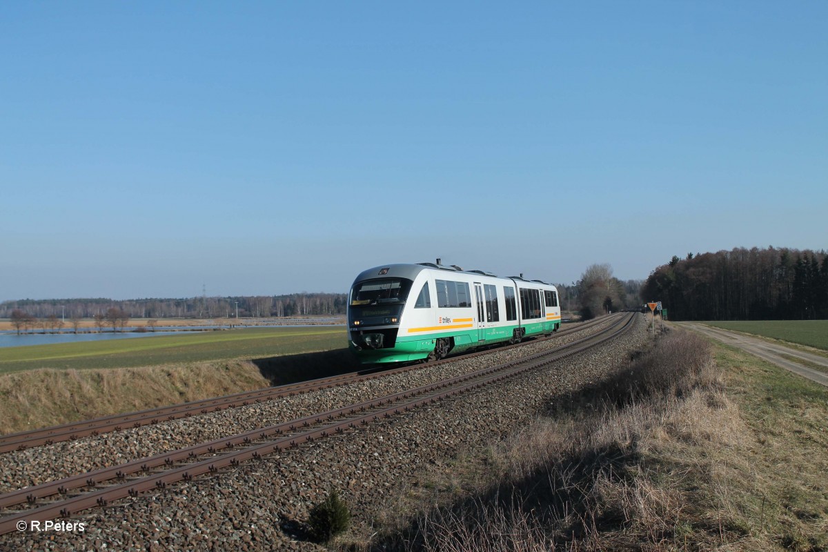 VT17 als OPB79730 Regensburg - Marktredwitz bei Oberteich. 17.03.16