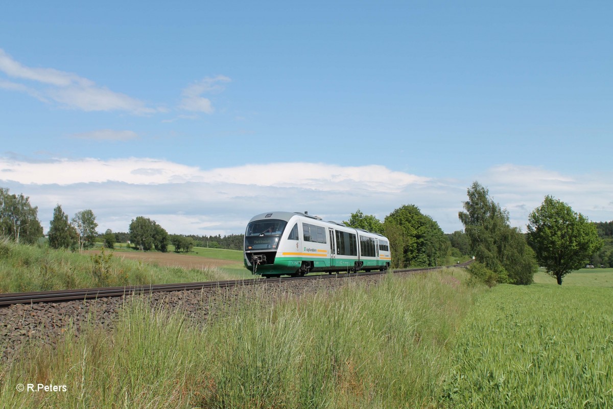 VT19 Landkreis Wunsiedel im Fichtelgebirge  als VBG74258 Schwandorf - Marktredwitz bei Naabdemenreuth. 24.05.14