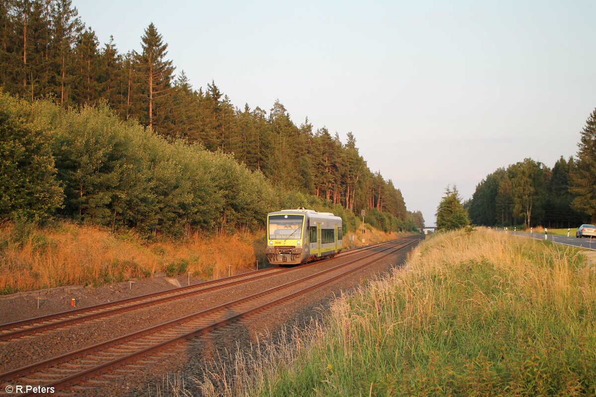 VT650 706 als RB24 84387 Bayreuth - Bad Steben bei kirchlamitz Ost. 22.07.21