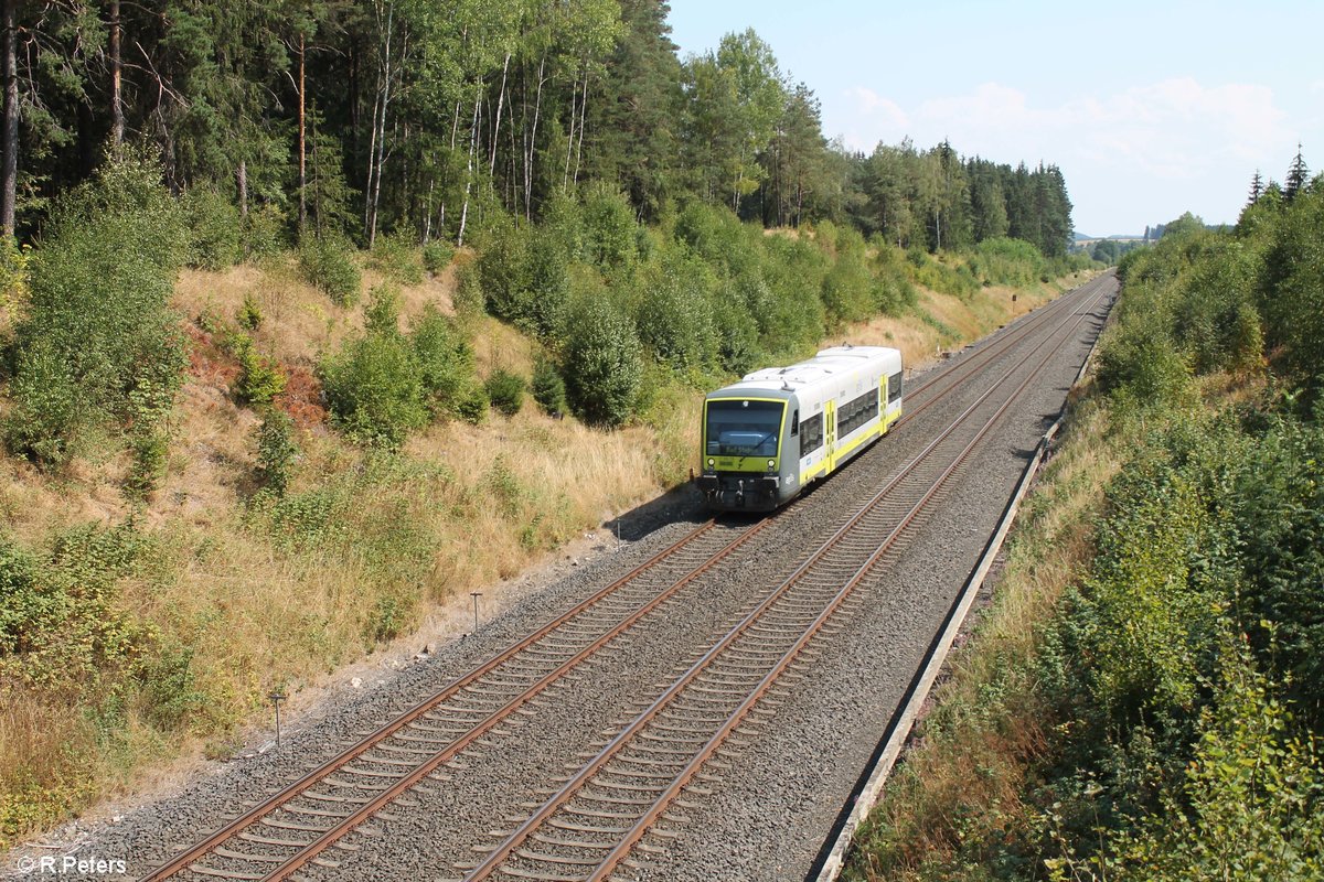 VT650 716 als ag84685 Bayreuth - Bad Steben bei Großwenden. 18.08.18