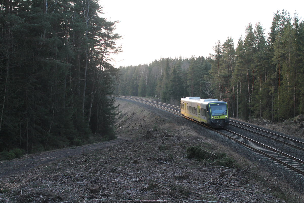 VT650 738 als AG84678 Bad Steben - Marktredwitz. 24.03.17