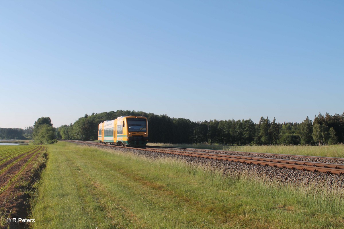 VT650.76 als OPB 74244 Schwandorf - Marktredwitz - Cheb bei Oberteich. 05.06.15