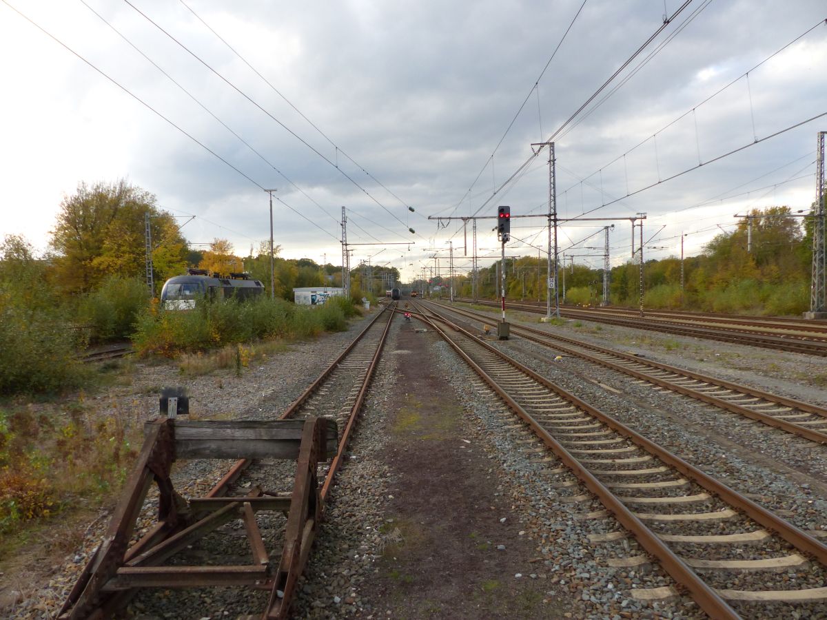 Westseite Bahnhof Bad Bentheim, Deutschland 04-11-2018.

Emplacement westzijde station Bad Bentheim, Duitsland 04-11-2018.