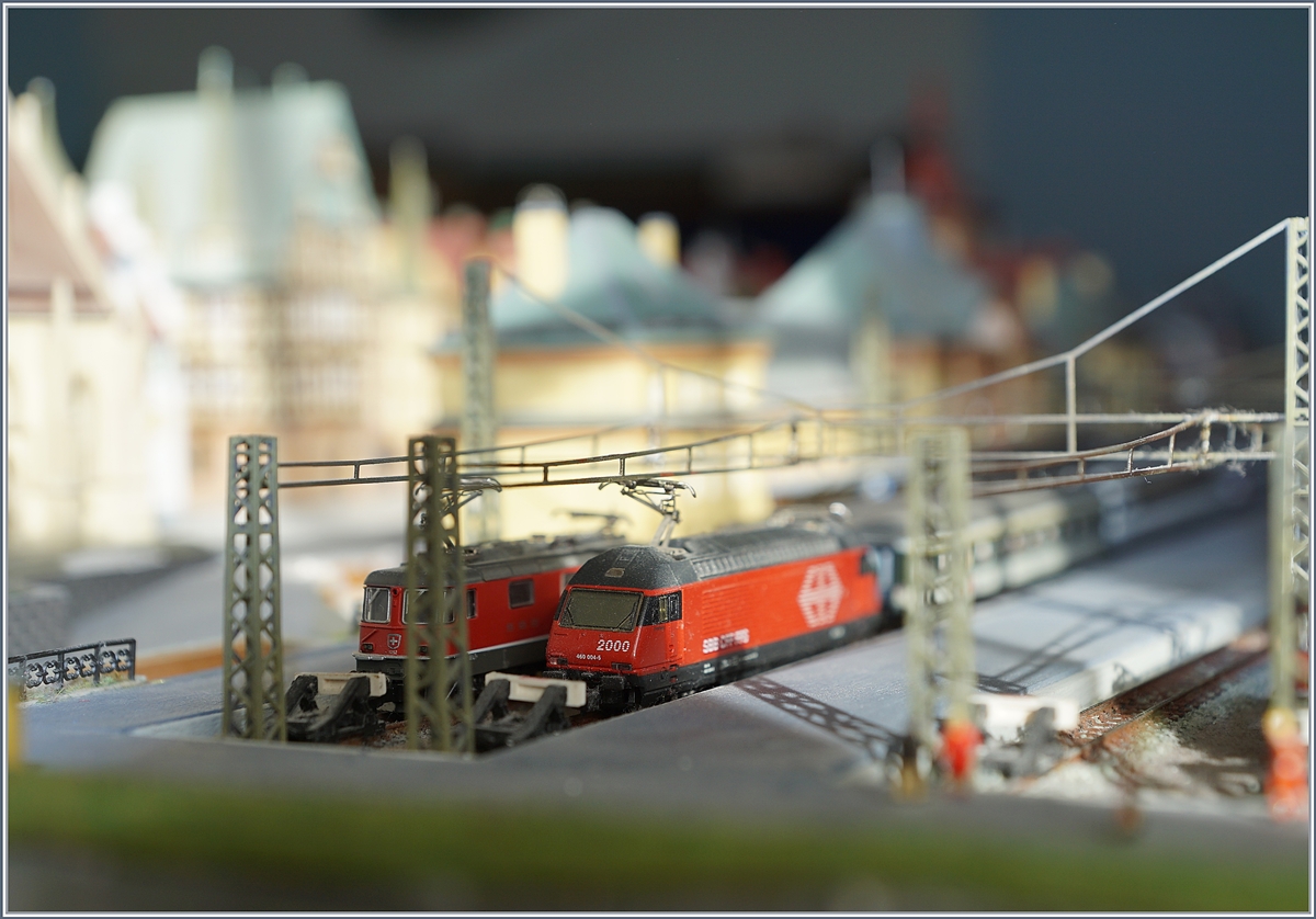 Z-Spur Re 460 und Re 4/4 II in meinem Kopfbahnhof. 

25. Dez. 2019 