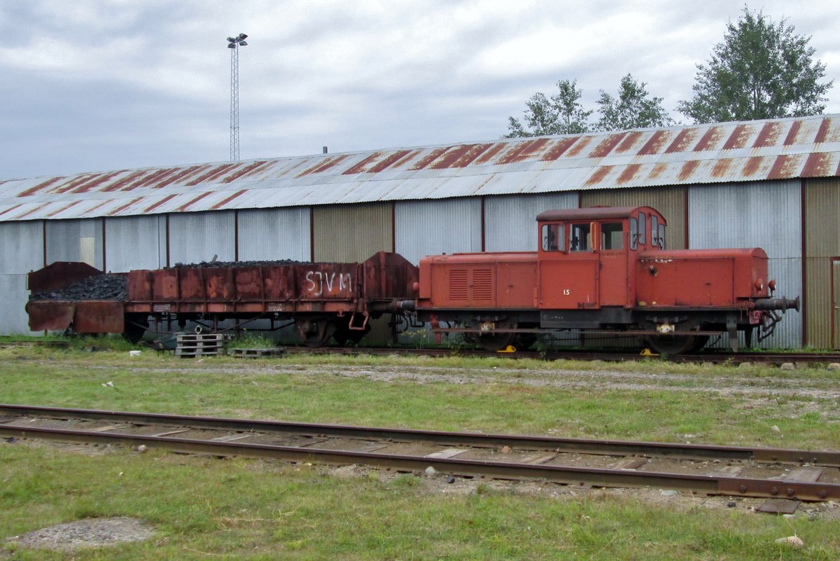 Z43-15 steht abgestellt ins EM von G�vle. Leider ist dieses Eisenbahnmuseum wegen Umbauarbeiten bis 2020 geschlossen. 
