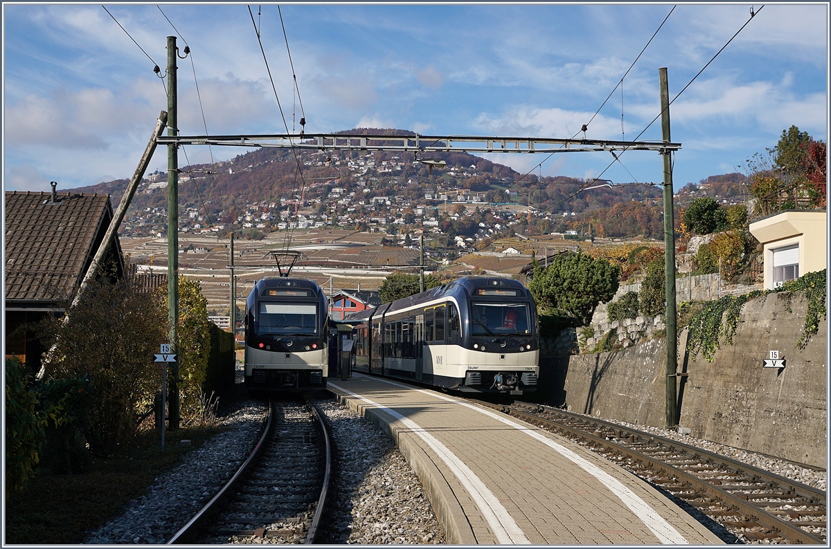 Zwei CEV MVR ABeh 2/6 kreuzen sich in Clies.
14. Nov. 2018