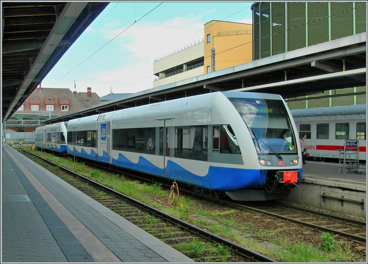 Zwei UBB GTW 2/6 in Stralsund.
19. Mai 2006