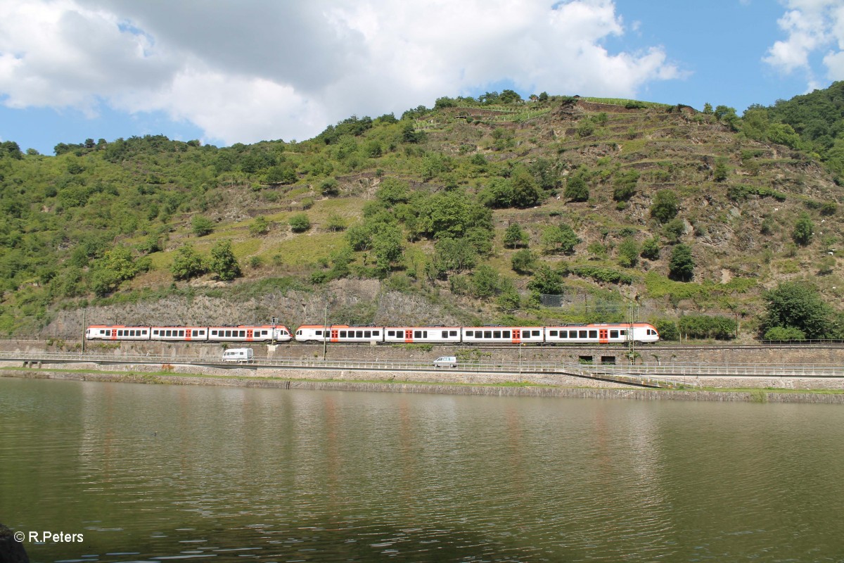 Zwei Vias auf dem Weg von Neuwied nach Frankfurt/Main bei St.Goarshausen. 16.07.14