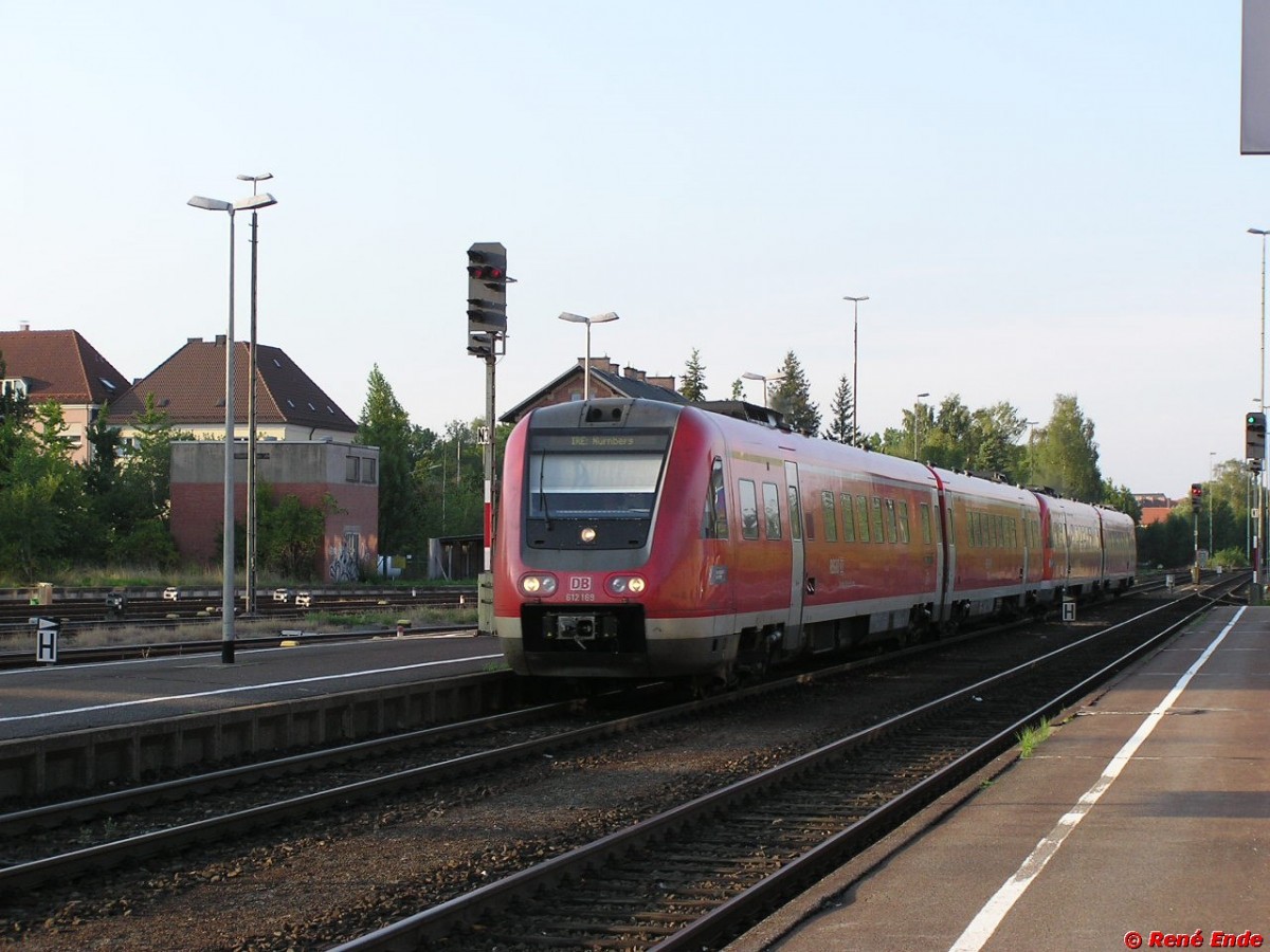 Zwei VT 612 als IRE Dresden Hbf - N�rnberg Hbf, umgeleitet �ber Weiden/OPf.