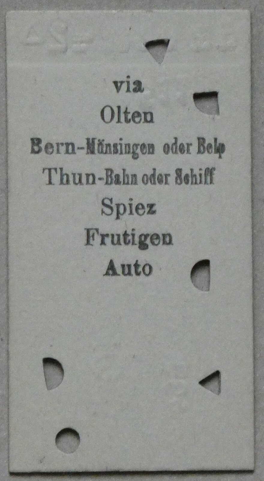 



(283'368) - AFA-Einzelbillet vom 27. Juli 1942 am 21. Dezember 2025 in Thun (R�ckseite)














