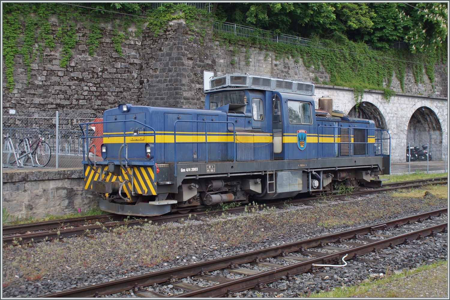 Die MOB Gm 4/4 2003 in Vevey. 

11.05.2023