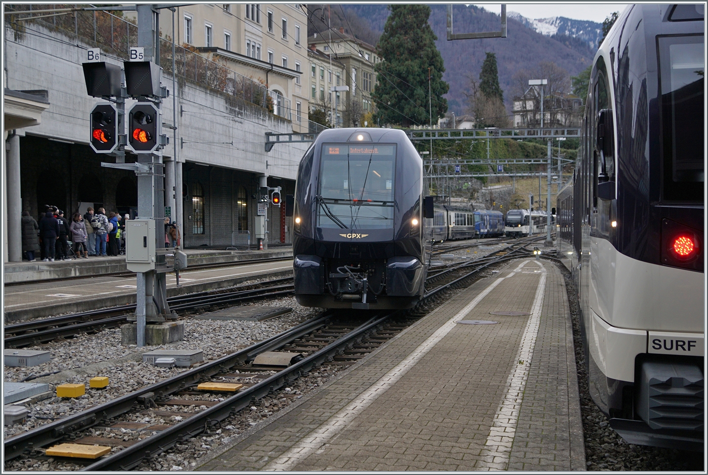 In Montreux wird der GoldenPass Express GEX bereit gestellt.

7. Dez. 2024  