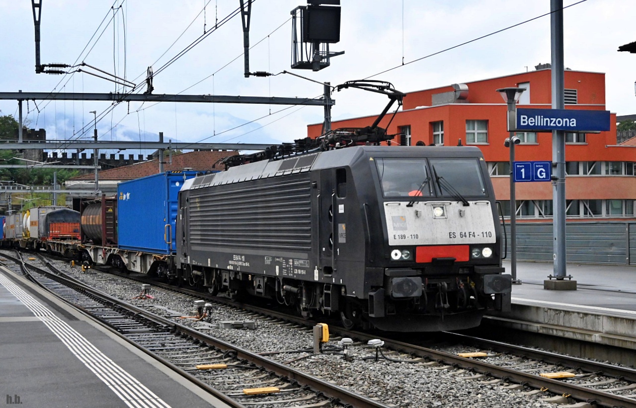 MRCE 189 110 zog einen KLV durch bellinzona,23.10.22