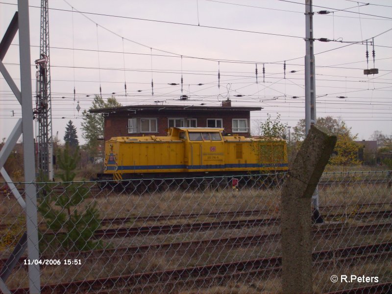 Am 04.11.06 standen 5 Loks der DB Bahnbau in Eisenhttenstadt,203 316-5 is eine davon. 