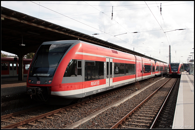 DB 646 012-4 als RE6 Wittenberge (NVR-Nummer 9580 0 646 012-4 D-DB, RB R Berlin/Brandenburg Neuruppin, Revision WNR 06.11.09, gesichtet Hennigsdorf b. Berlin 14.09.2009)