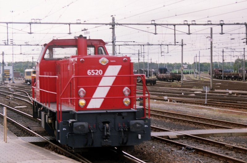 Lok 6520 Amersfoort 19-05-1995. Scan von Negativ.
