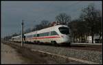 Tz 1180  Darmstadt  fuhr nach Blankenburg zum Kopfmachen kam wenige Minuten sp�ter auf dem gleichen Gleis zur�ck (411 080-4, Berlin Pankow-Heinersdorf 31.03.2010)