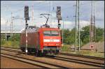 DB Cargo 152 033-7 solo unterwegs Richtung Berlin (gesehen Berlin Sch�nefeld Flughafen 06.09.2010)