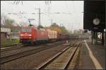 DB Schenker 152 053-5 mit einem gemischtem G�terzug (gesehen Bebra 14.10.2010)