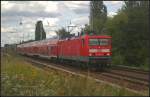 DB Regio 114 011-0 mit dem RE3 nach Elsterwerda (gesehen Berlin Karow 19.07.2011)