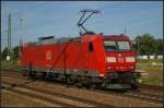 DB Schenker 185 066-8 solo am 23.07.2012 in Berlin Sch�nefeld Flughafen