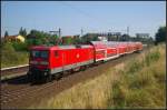 DB Regio 112 188 mit dem RE 18334 nach Prenzlau am 10.08.2013 in Berlin Bornholmer Stra�e