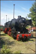 52 6666 zeigte sich den Besuchern bei schönsten Sommerwetter (ex DR, Leihgabe DB Museum, 7.