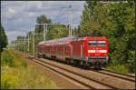 DB Regio 112 189 mit dem RE3 Eberswalde Hbf am 11.08.2014 durch Panketal-Rntgental