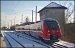 2442 201 fr die Werdenfelsbahn am 13.03.2013 in Hennigsdorf b. Berlin. Die Zge werden ber eine Notbremsberbrckung verfgen, um eine Zulassung fr sterreich zu erlangen. Die Notbremsberbrckung soll garantieren das trotz gezogener Notbremse der Zug bis in den nchsten Bahnhof fahren kann. Insgesamt werden 34 Triebzge an die Werdenfelsbahn ausgeliefert (Gru an den Tf!)