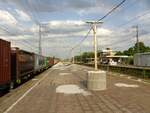 Bahnsteig 3 und 4 whrend der Umstellung Bahnhof Emmerich am Rhein 18-06-2021.