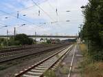 Bahnsteig Haltepunkt Duisburg Entenfang.