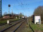 Bahnhof Empel-Rees mit Railpool Lokomotive 186 110-3, Rees 12-03-2020.