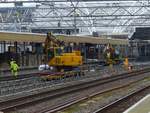 Gleis 5 bis 8 whrend der Renovierungsarbeiten am Leiden Centraal 28-03-2019.