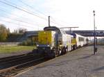 NMBS Loks 7754, 1349 und 13XX Gleis 3 Antwerpen Noorderdokken 31-10-2014.