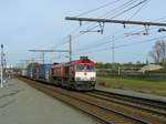 Crossrail Diesellok Class 66 DE 6314 Gleis 4 Antwerpen Noorderdokken 31-10-2014.