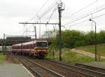 NMBS TW 910 Antwerpen Noorderdokken 10-05-2013.