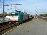 NMBS Traxx Lok 2813 mit IC von Den Haag HS nach Brussel-Zuid.