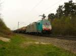 NMBS Lok 2829 mit Gterzugbei Gemmenich, Belgien 04-04-2014.