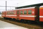 M2 Personenwagen BD mit nummer 50 88 82 48 660-2 der NMBS in Dendermonde Belgien 01-02-1994.