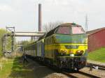 NMBS Diesellok 6219 und 6253 mit M2-Wagen.