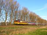 NMBS 1191 mit NS Wagen als Intercity nach Brussel-Zuid bei Sassenheim Niederlande 10-02-2008.