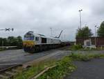 ECR (Euro Cargo Rail) Diesellok 077 001-1 Dachsstrasse, Angerhausen Wannheim Duisburg 09-07-2020.